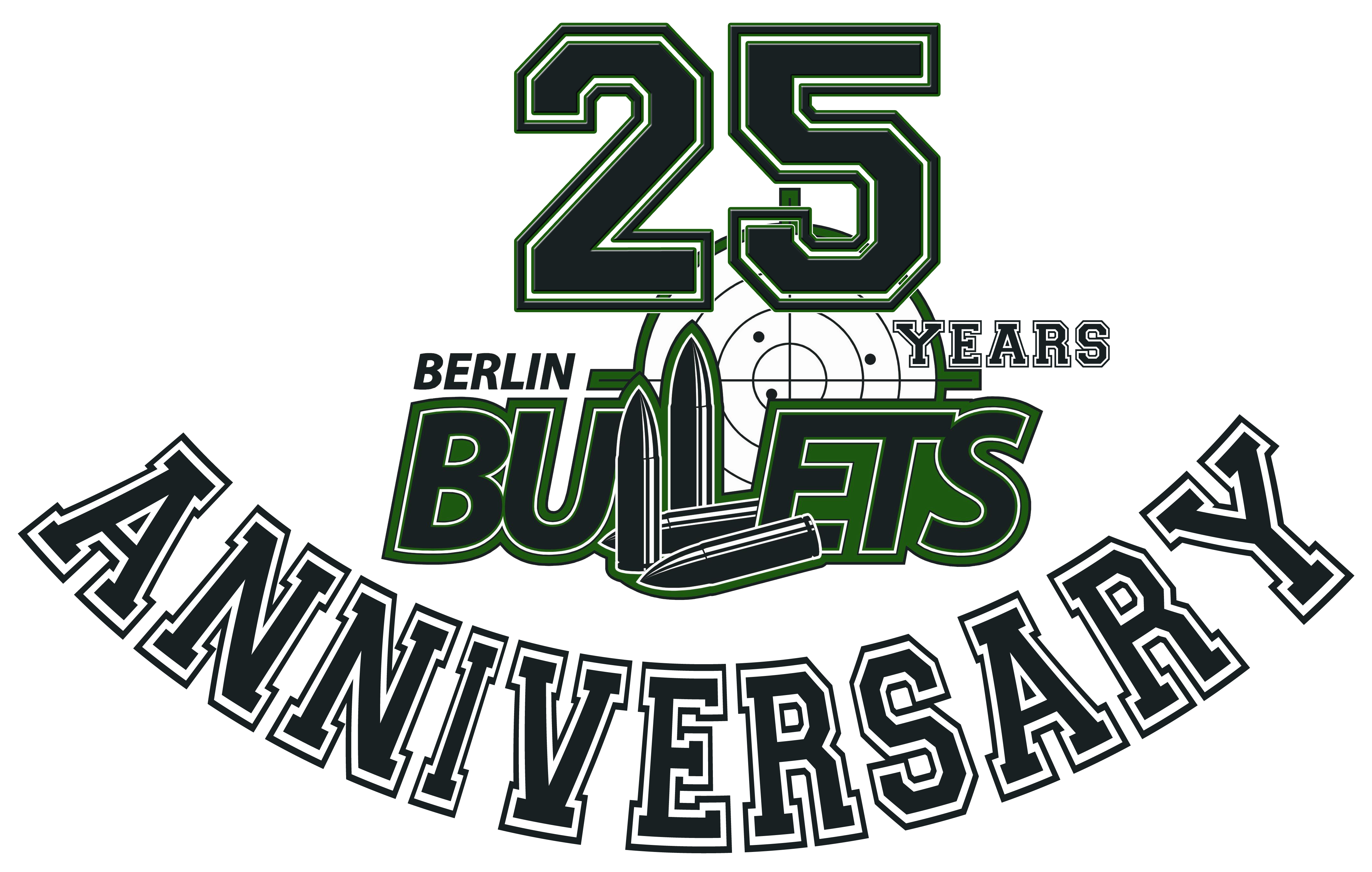 Logo 25 Jahre Berlin bullets